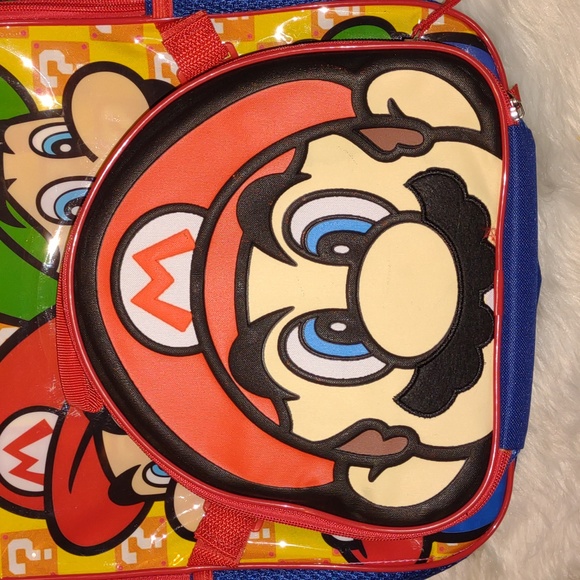 🙀💙❤️💛SUPER MARIO💛❤️💙 BACKPACK 5 Piece Set need for School - Picture 7 of 16